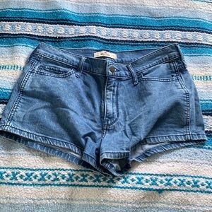 Hollister high rise denim shorts